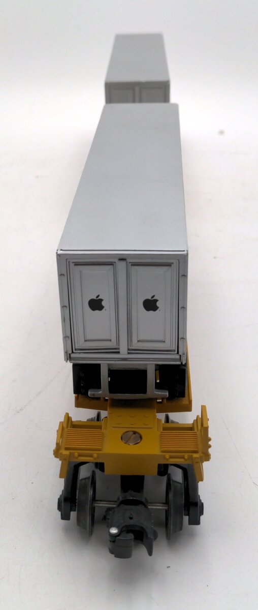Lionel 6-26908 O Gauge T.T.U.X. Flatcars w/Apple Computer Trailers LN/Box