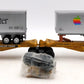 Lionel 6-26908 O Gauge T.T.U.X. Flatcars w/Apple Computer Trailers LN/Box