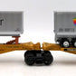 Lionel 6-26908 O Gauge T.T.U.X. Flatcars w/Apple Computer Trailers LN/Box