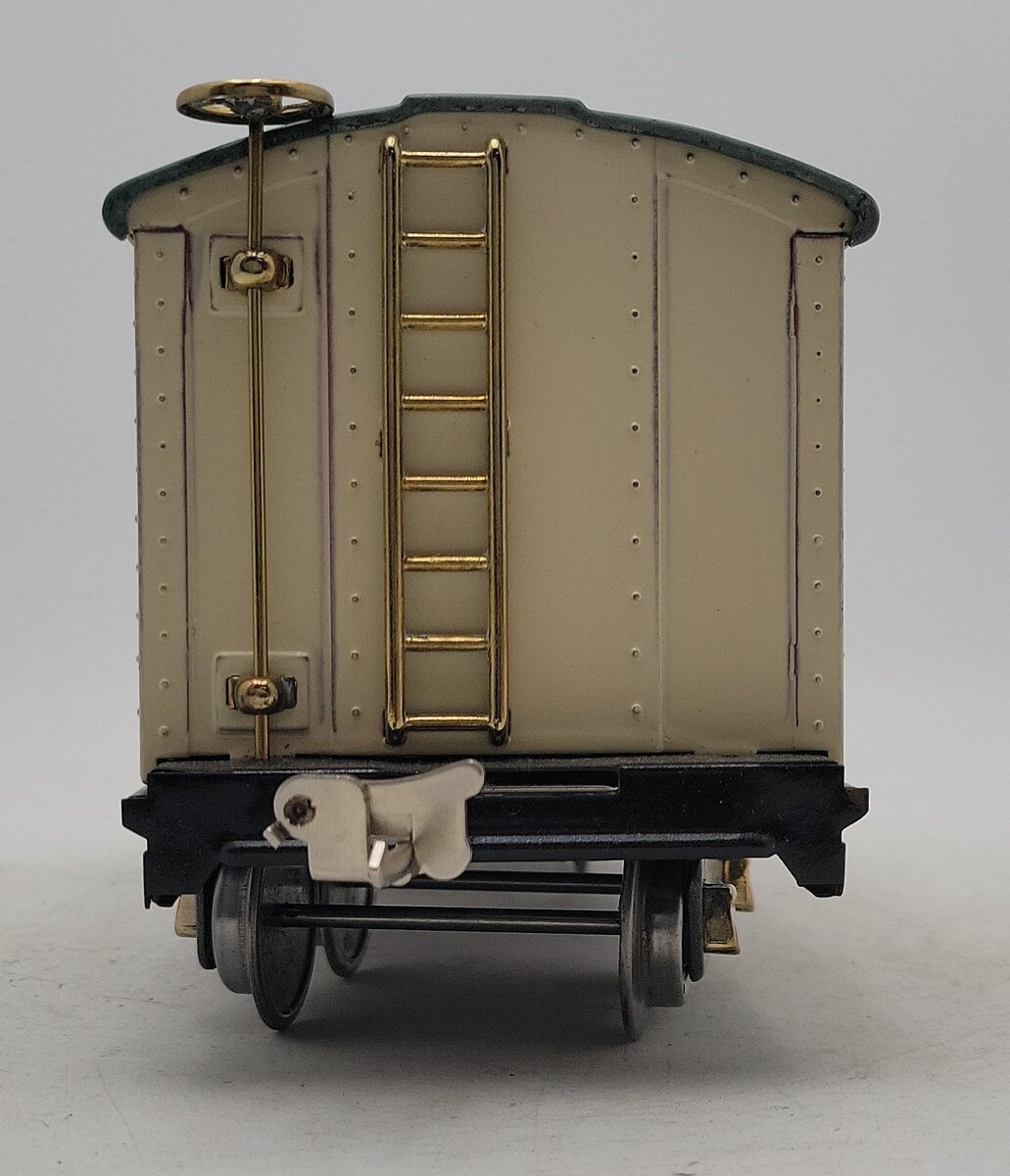 Lionel 514 Vintage Standard Gauge Tinplate Ivory/Peacock Refrigerator Car