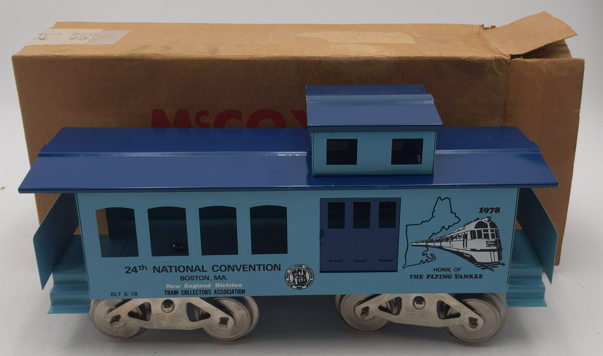 McCoy 1978 Standard Gauge 24th National TCA Convention Boston Caboose VG/Box