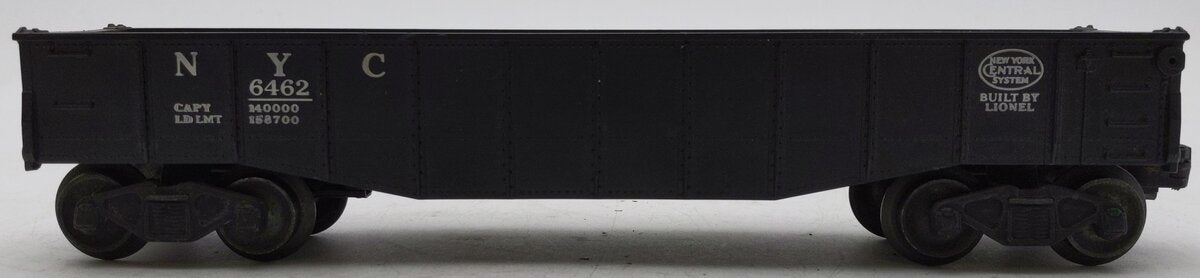 Lionel 6462 Vintage O Gauge New York Central Black Gondola w/No Load VG/Box