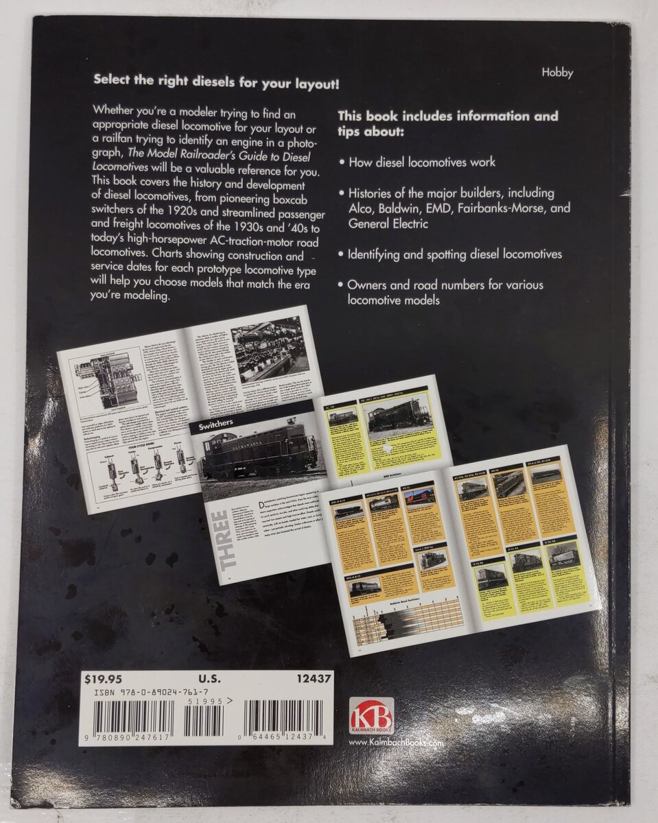 The Model Railroader's Guide To Diesel Locomotives Paperback Book By Jeff Wilson VG