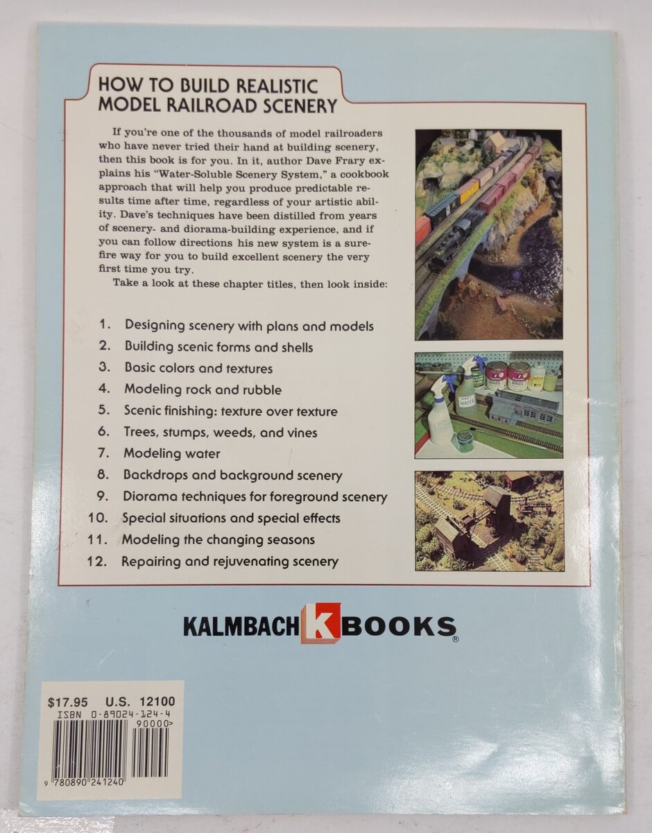 How To Build Realistic Model Railroad Scenery 2nd Edition Paperback Book VG