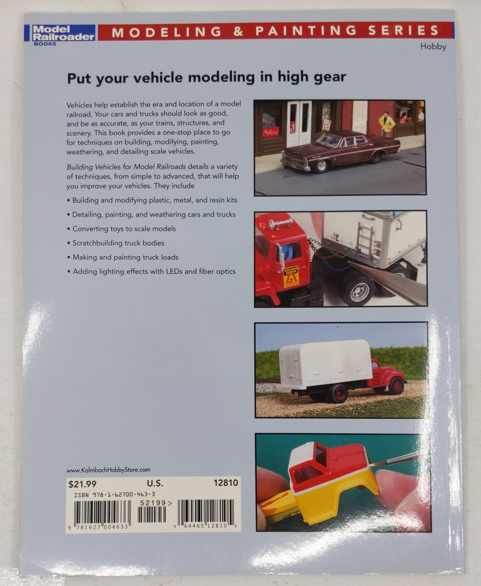 Building Vehicles for Model Railroads Paperback Book By Jeff Wilson VG