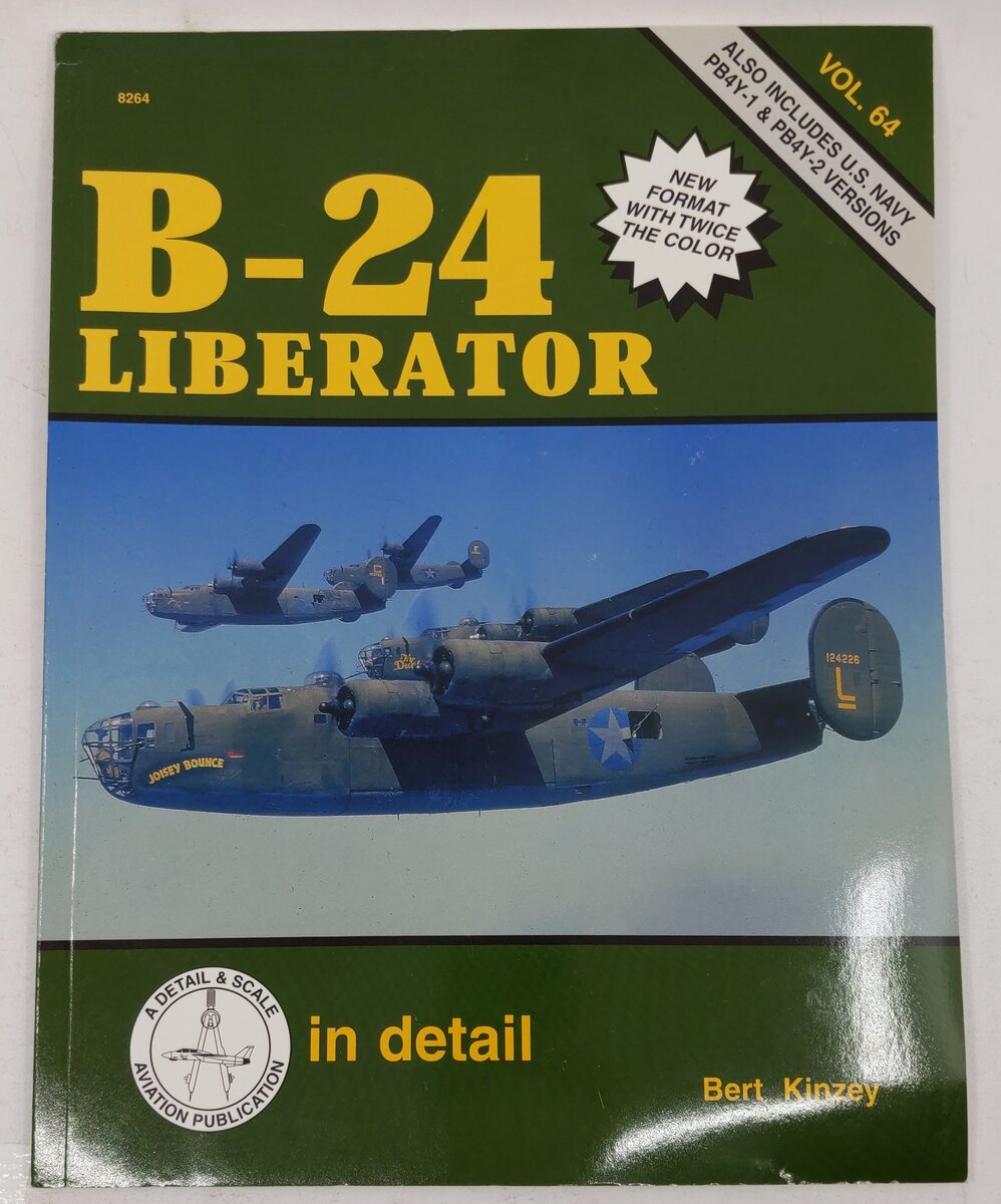 B-24 Liberator in Detail Paperback Book By Bert Kinzey VG