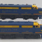 Lionel 204 Vintage O Santa Fe AA Diesel Locomotive Set VG