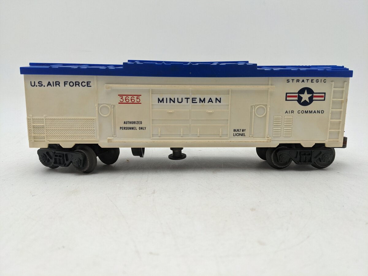 Lionel 3665 Vintage O Gauge US Air Force Minuteman Missile Launching Car EX