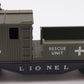 Lionel 6824 Vintage O Olive Drab U.S.M.C. Rescue Caboose w/Custom Black Base VG