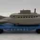 Lionel 3830 Vintage O Flatcar with Operating U.S. Navy Submarine VG