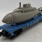 Lionel 3830 Vintage O Flatcar with Operating U.S. Navy Submarine VG