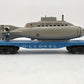 Lionel 3830 Vintage O Flatcar with Operating U.S. Navy Submarine VG/Box