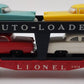 Lionel 6414 Vintage O Gauge Postwar Evans Autoloader with 4 Automobiles VG