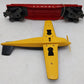 Lionel 6800 Vintage O Flatcar with Black over Yellow Airplane VG