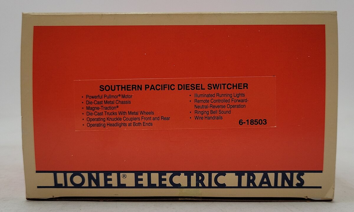 Lionel 6-18503 O Gauge Southern Pacific Diesel Switcher #8503 EX/Box