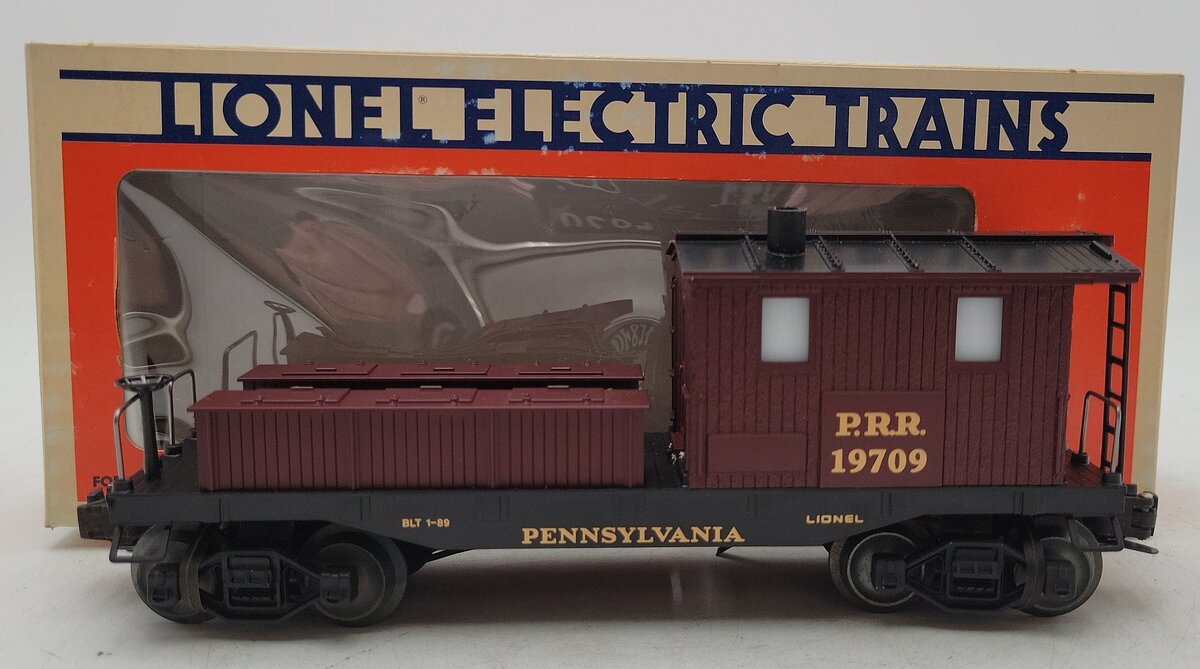 Lionel 6-19709 O Gauge Pennsylvania Illuminated Work Caboose with Smoke #19709 LN/Box