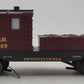 Lionel 6-19709 O Gauge Pennsylvania Illuminated Work Caboose with Smoke #19709 LN/Box