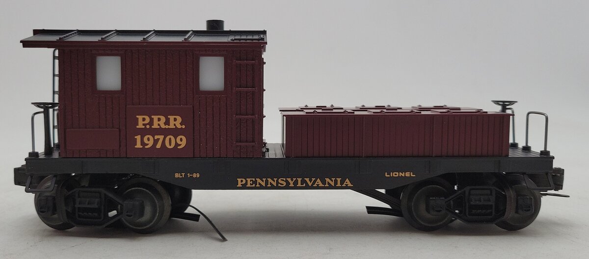 Lionel 6-19709 O Gauge Pennsylvania Illuminated Work Caboose with Smoke #19709 LN/Box