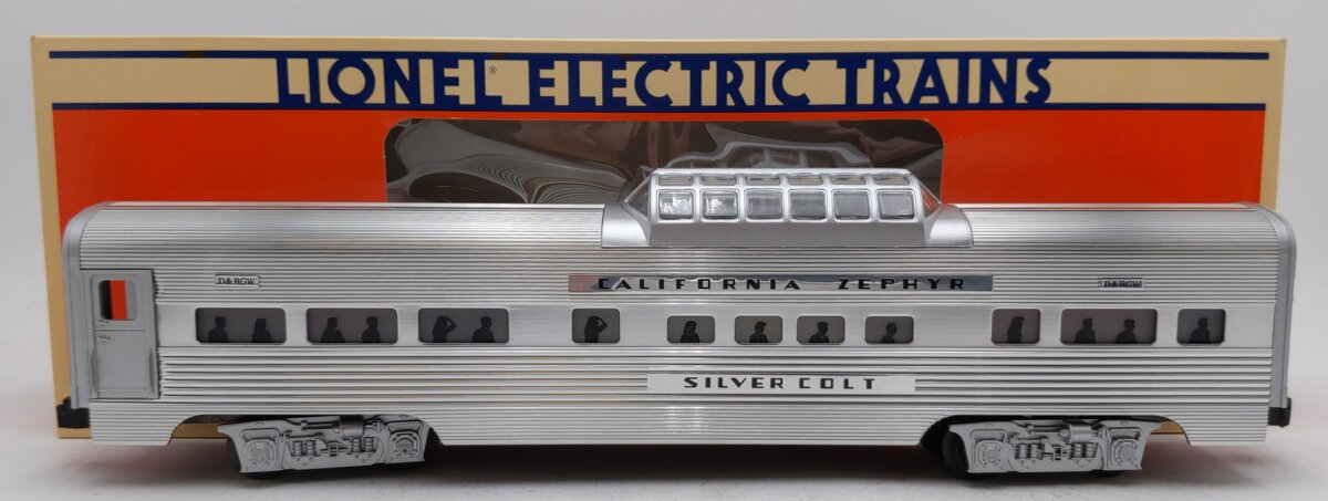 Lionel 6-19124 O Gauge California Zephyr Aluminum "Silver Colt" Vista Dome EX/Box