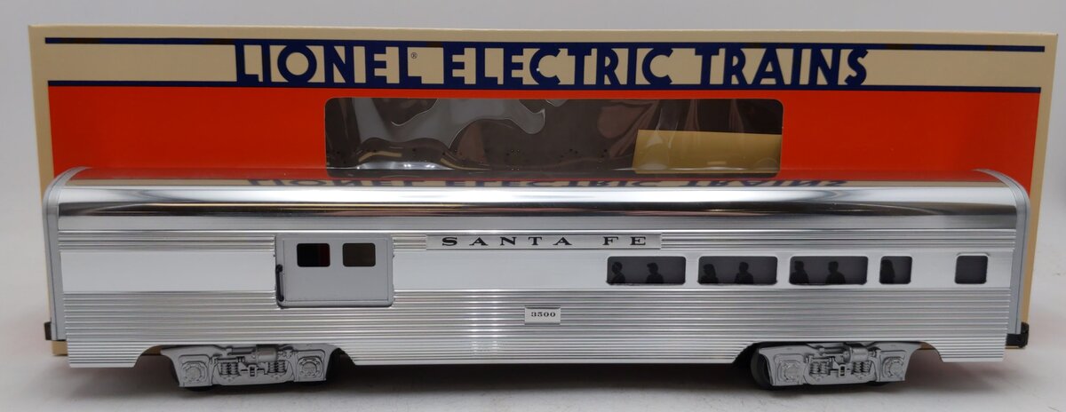 Lionel 6-19110 O Gauge Santa Fe Aluminum Combine Car #3500 EX/Box