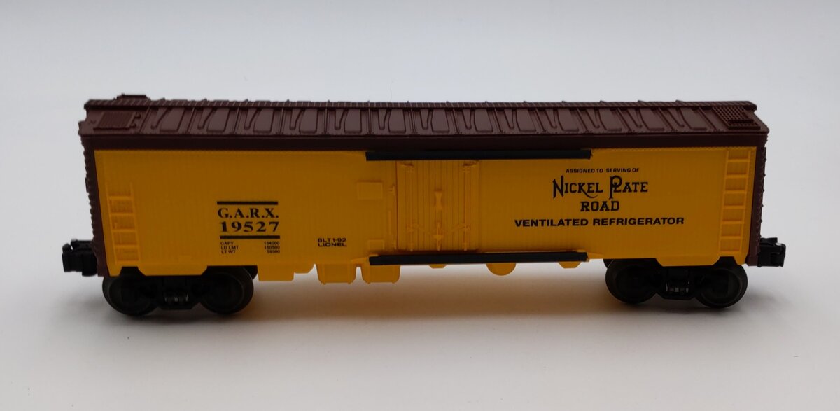 Lionel 6-19527 O Nickel Plate Road Reefer NIB