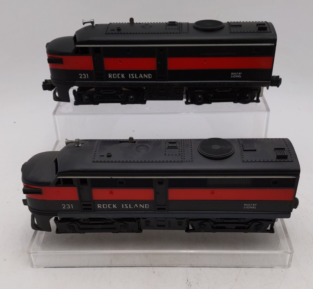 Lionel 231 Vintage O Rock Island Alco AA Diesel Locomotive Set EX