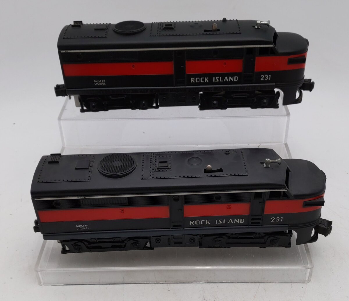 Lionel 231 Vintage O Rock Island Alco AA Diesel Locomotive Set EX