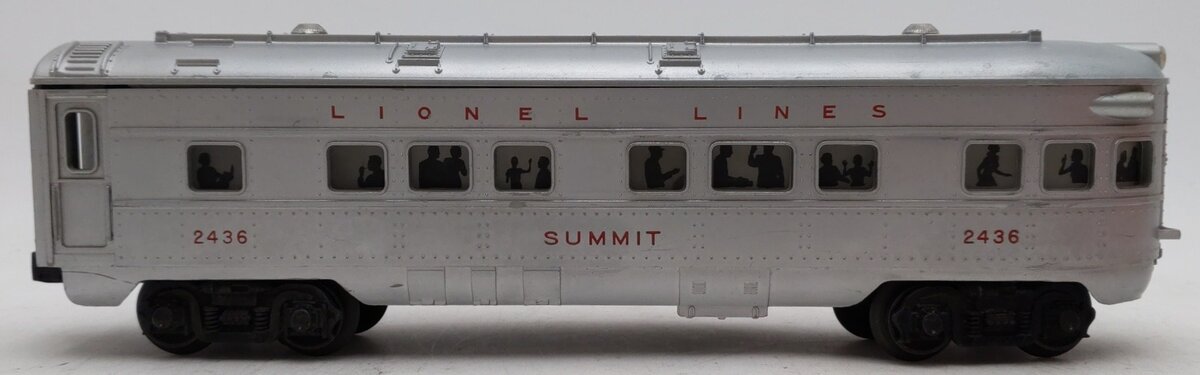 Lionel 2436 Vintage O Lionel Lines Illuminated Summit Observation Car VG/Box