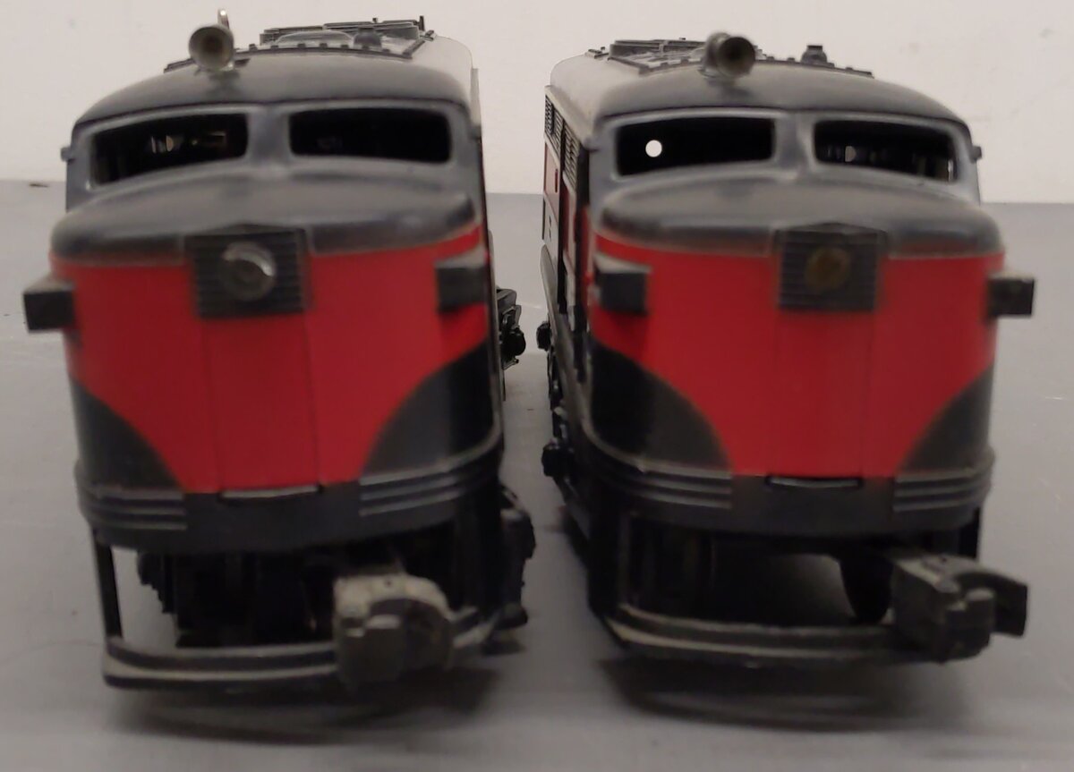 Lionel 2041 Vintage O Rock Island Alco FA AA Diesel Locomotive Set VG