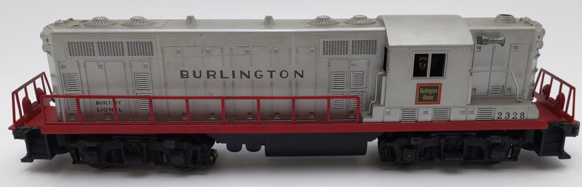 Lionel 2328 Vintage O Burlington GP-7 Powered EMD Diesel Locomotive VG