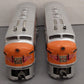 Lionel 2345 Vintage O Western Pacific F3 AA Diesel Locomotive Set VG