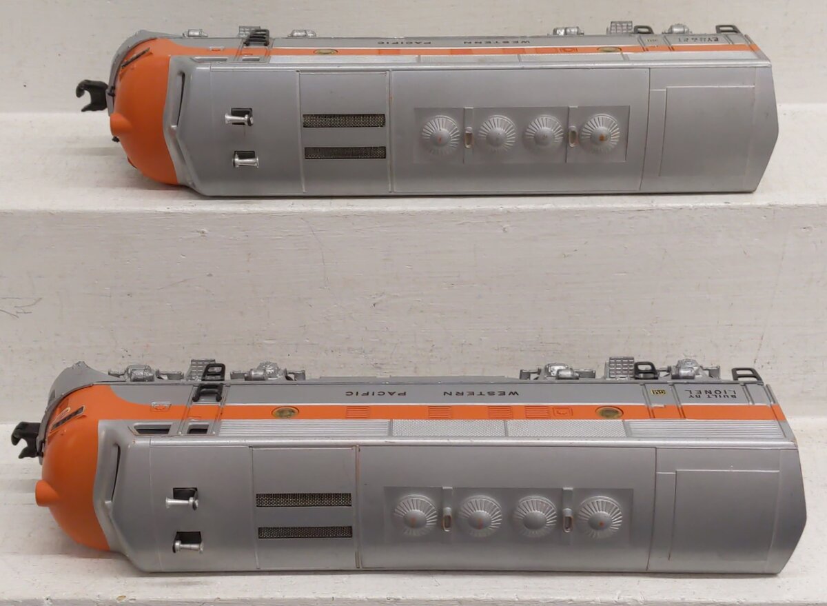 Lionel 2345 Vintage O Western Pacific F3 AA Diesel Locomotive Set VG