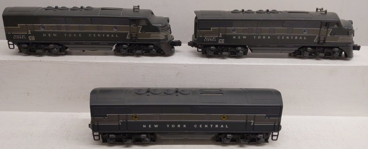 Lionel 2344 Vintage O New York Central F-3 ABA Diesel Locomotive Set VG