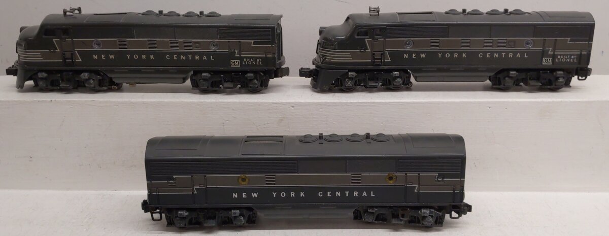 Lionel 2344 Vintage O New York Central F-3 ABA Diesel Locomotive Set VG