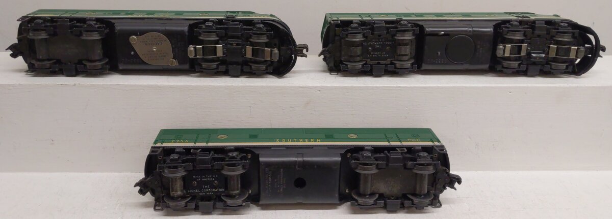 Lionel 2356 Vintage O Southern F-3 ABA Diesel Locomotives EX