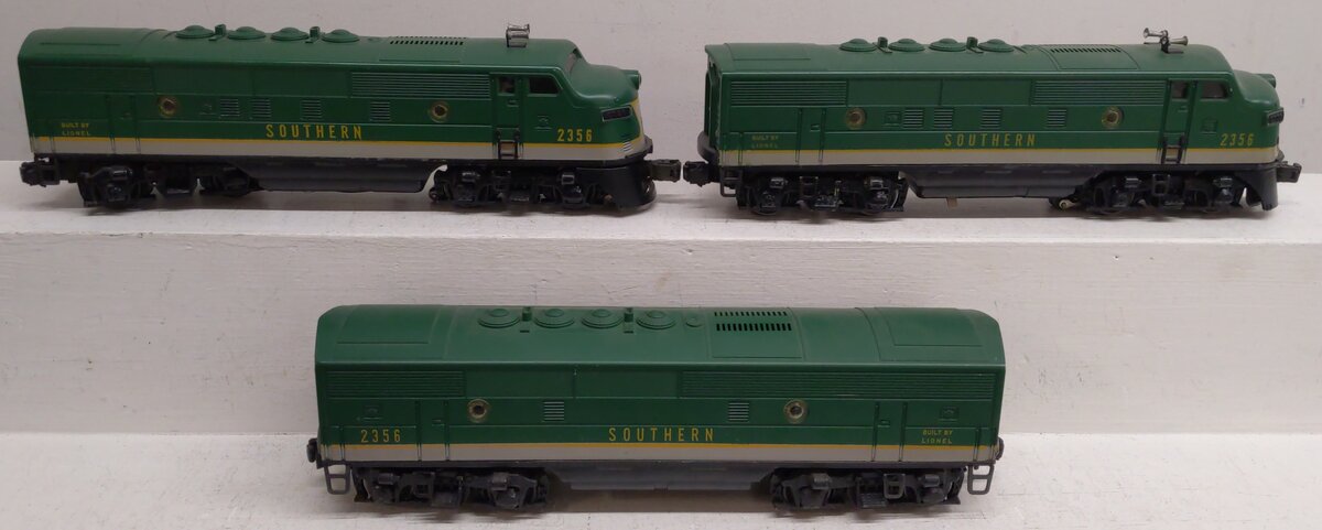 Lionel 2356 Vintage O Southern F-3 ABA Diesel Locomotives EX