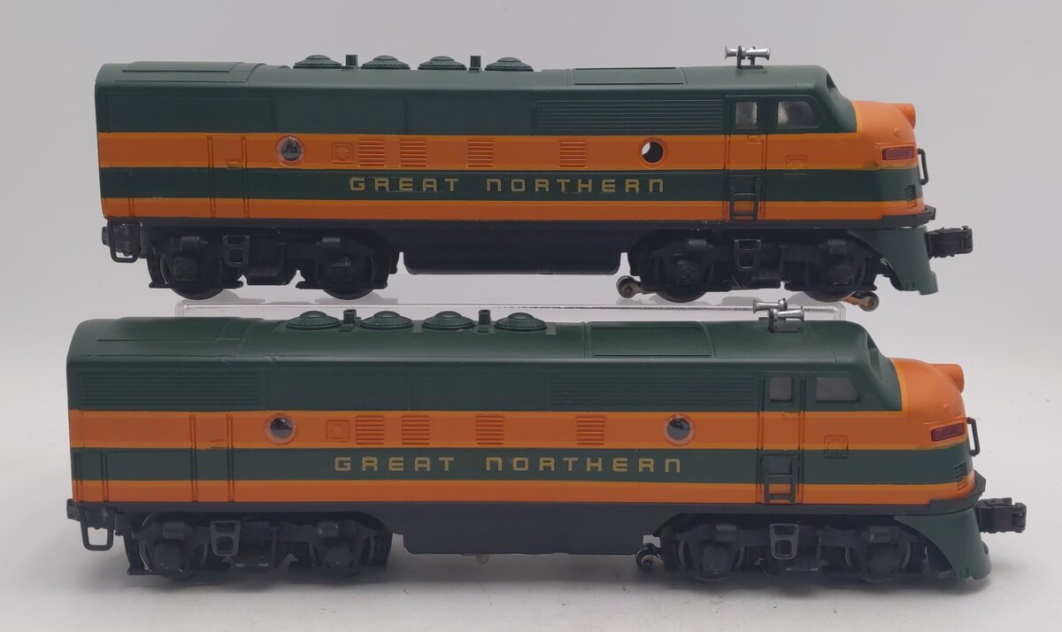 Lionel 2333 Vintage O Great Northern F3 AA Diesel Set - Custom Painted
