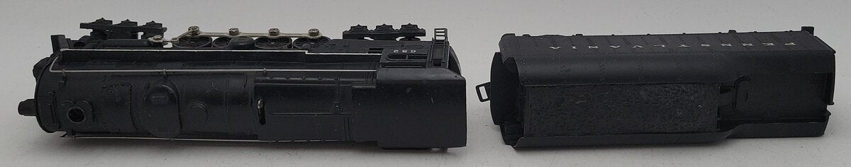 Lionel 682 Vintage O Postwar PRR 6-8-6 Steam Locomotive w/2046W-50 Tender EX