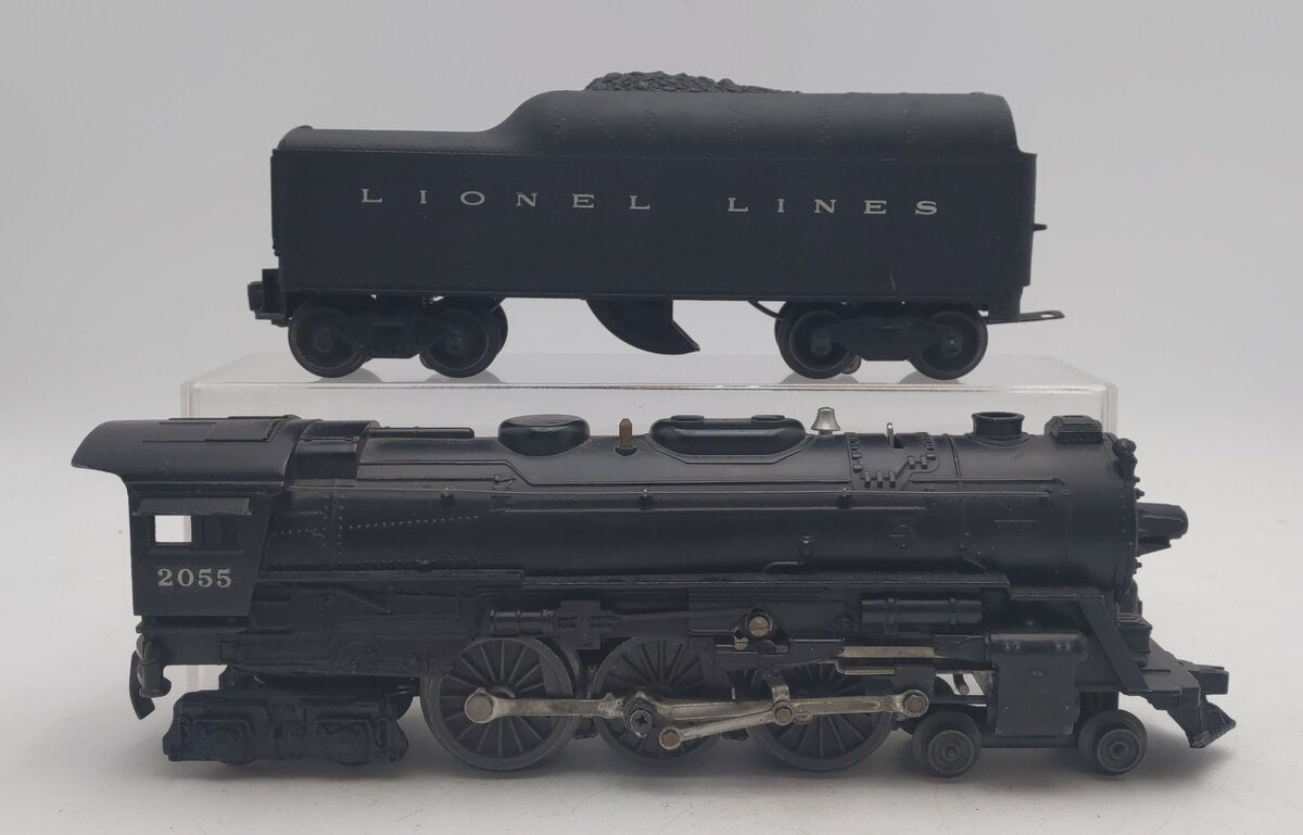 Lionel 2055 Vintage O 4-6-4 Hudson Steam Locomotive & 2046W Tender EX