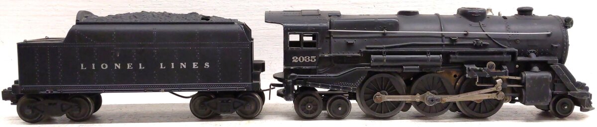 Lionel 2035 Vintage O 2-6-4 Die-Cast Postwar Steam Locomotive w 6466WX Tender