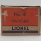 Lionel 41 Vintage O Gauge Postwar U.S Army Gas Turbine Powered Diesel Locomotive EX/Box
