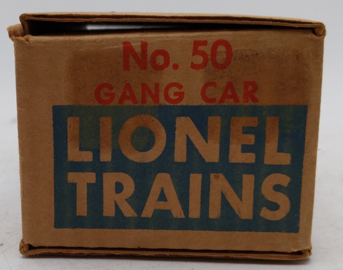 Lionel 50 Vintage O Gauge Postwar Motorized Gang Car w/3 Figures VG/Box