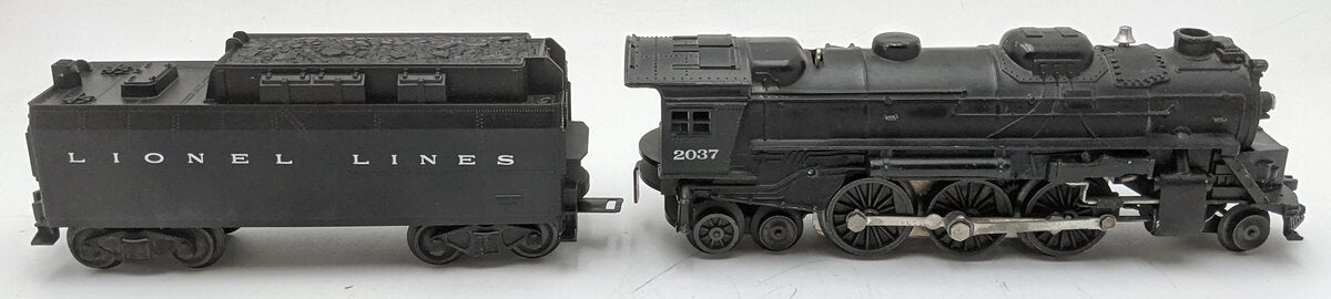 Lionel 2037 Vintage O 2-6-4 Die-Cast Steam Locomotive and 6026W Tender EX/Box