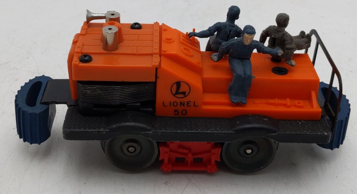 Lionel 50 Vintage O Gauge Postwar Motorized Gang Car w/3 Figures VG