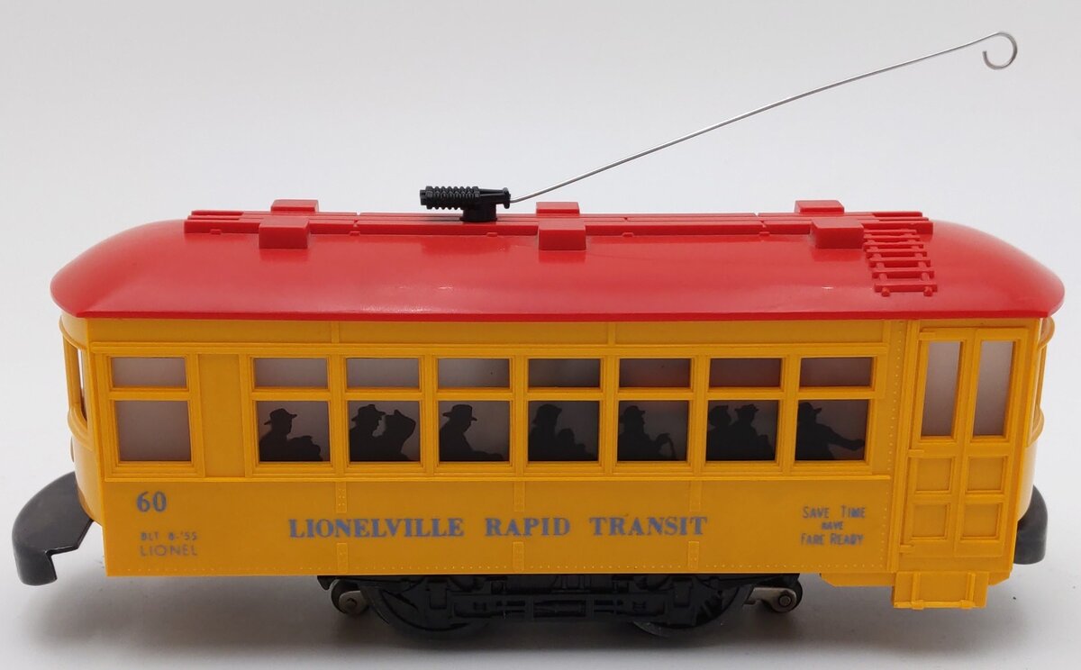 Lionel 60 Vintage O Lionelville Trolley--Late Version VG