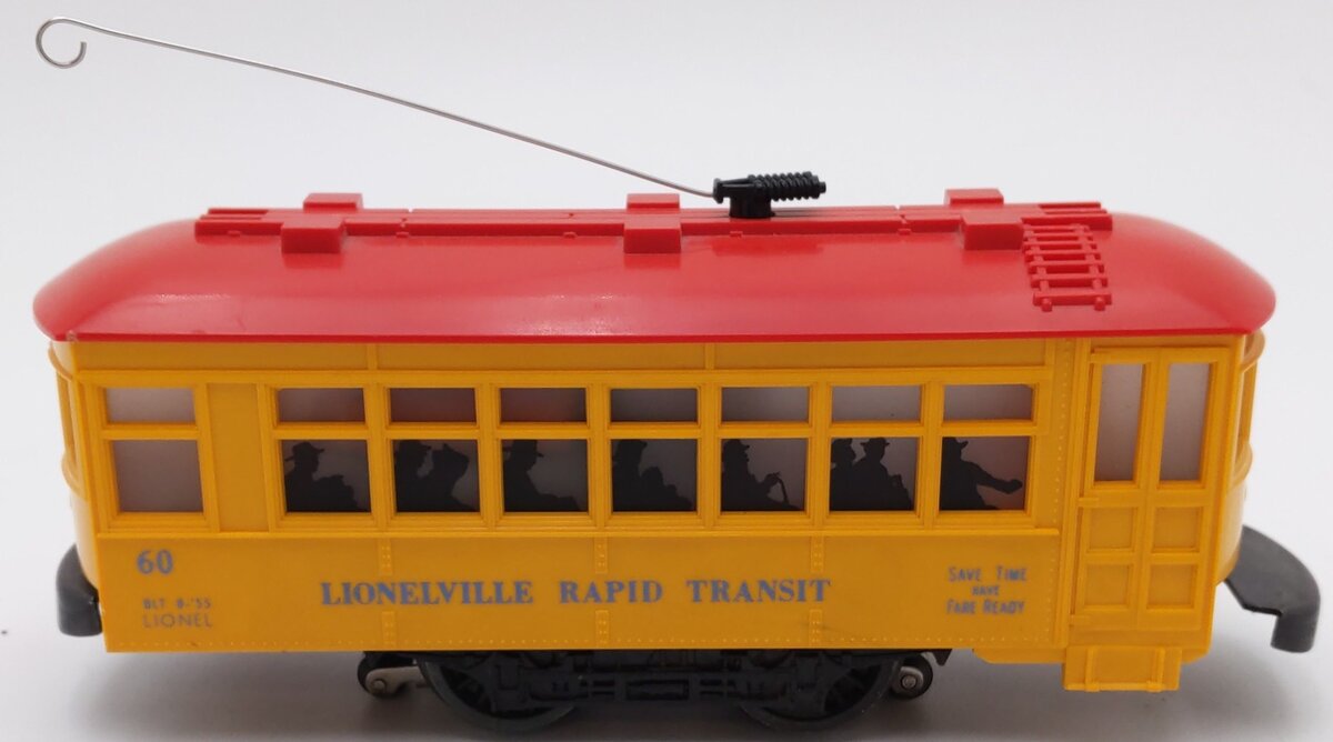Lionel 60 Vintage O Lionelville Trolley--Late Version VG