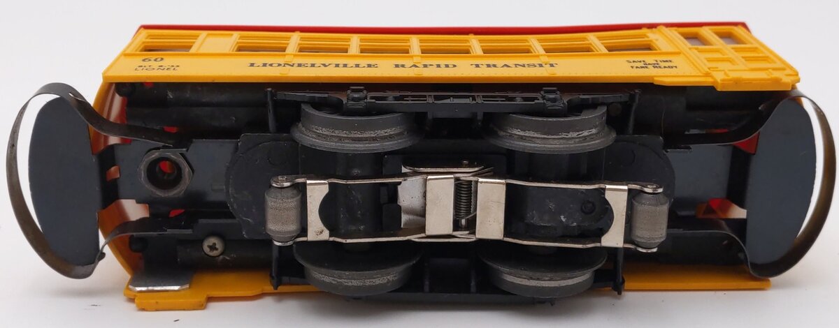 Lionel 60 Vintage O Gauge Postwar Lionelville Trolley with Black Lettering VG