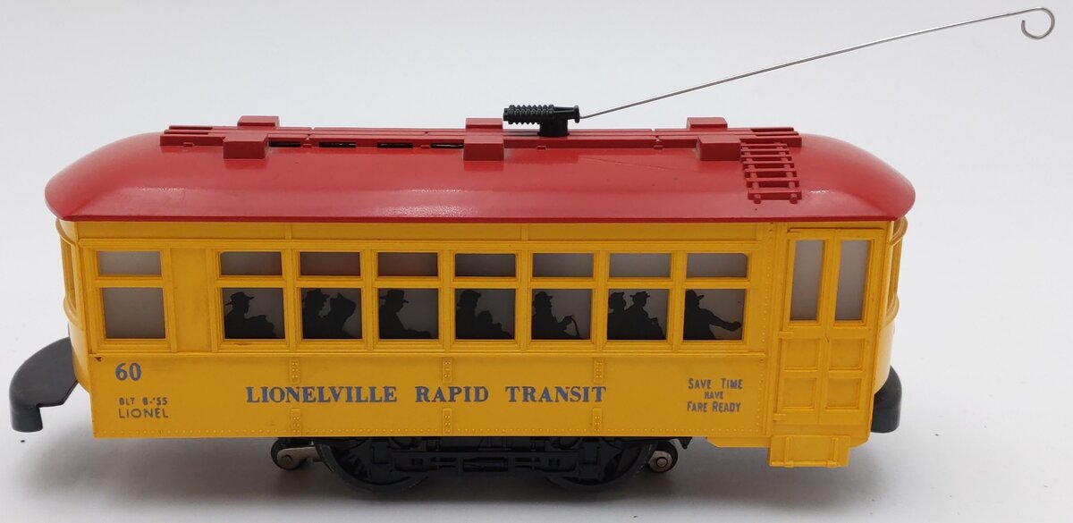 Lionel 60 Vintage O Lionelville Trolley--Late Version VG