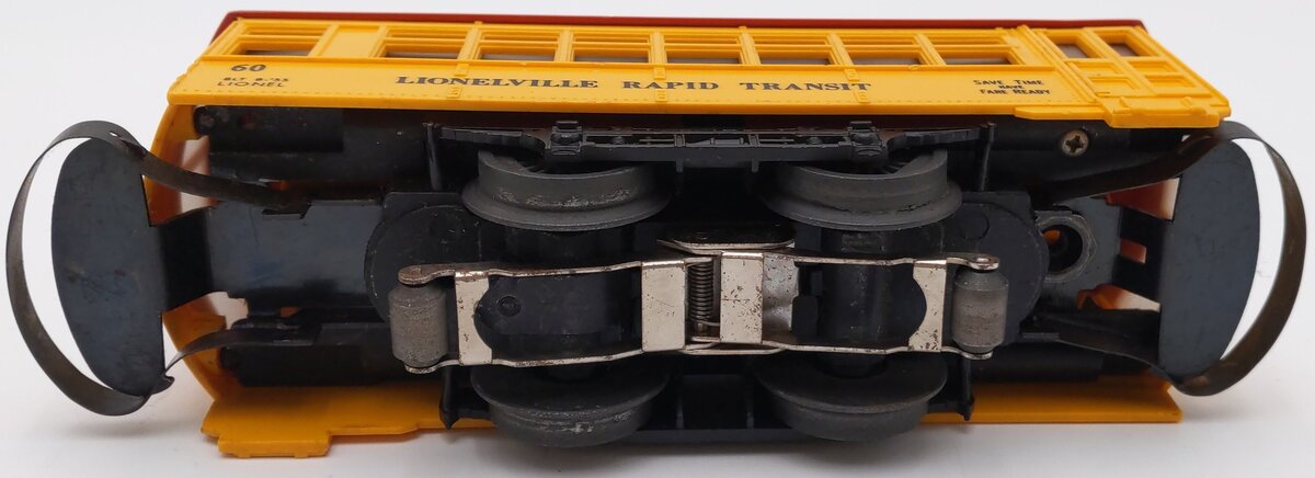 Lionel 60 Vintage O Gauge Postwar Lionelville Trolley with Black Lettering