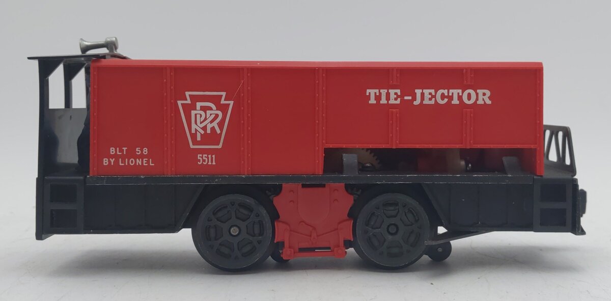 Lionel 55 Vintage O Gauge Postwar Pennsylvania Railroad Operating Tie-Jector Car EX/Box